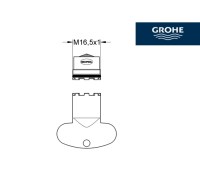 MEDIDAS AIREADOR MOUSSEUR COMPLETO GROHE